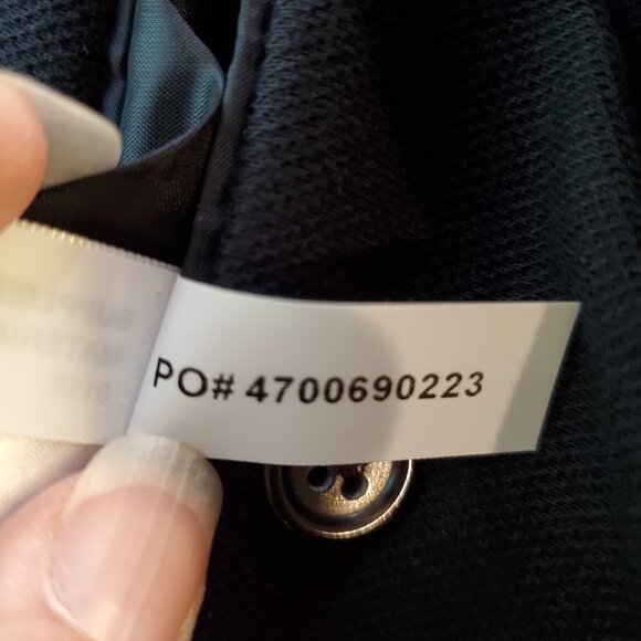 POLO RALPH LAUREN SZ 40R Classic Preppy Cotton Woven Jacket Blazer in Navy Blue - Picture 12 of 12